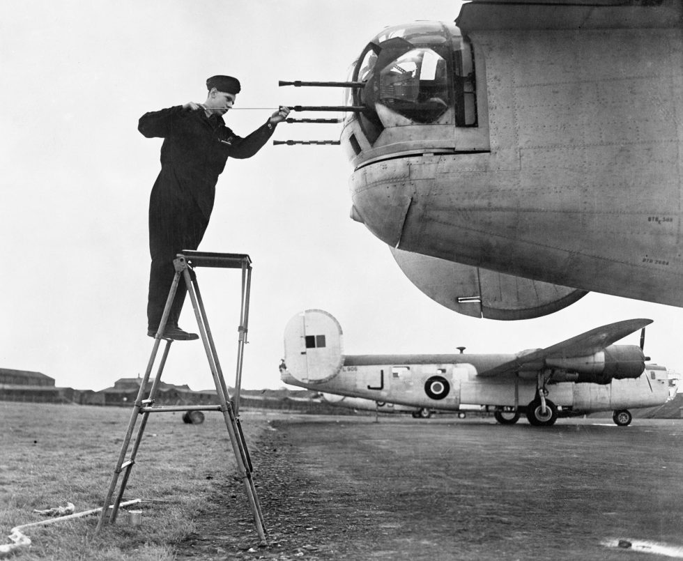 A RAF Coastal Command Liberator  the Very Long Range patrol aircraft that closed the Atlantic gap.