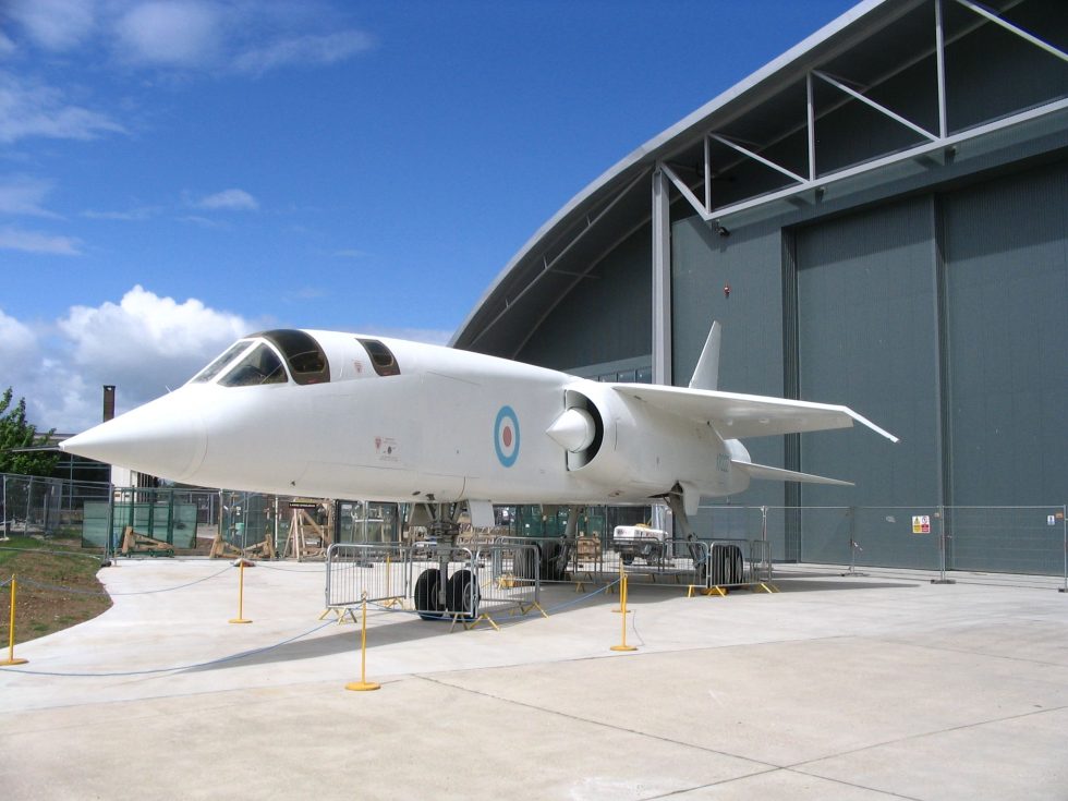 BAC TSR-2 XR222 at IWM Duxford one of only two surviving airframes.
