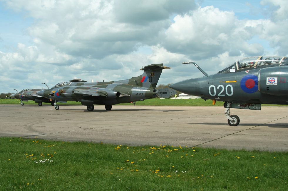 Buccaneers lined up ready to launch  heavy, purposeful strike jets.