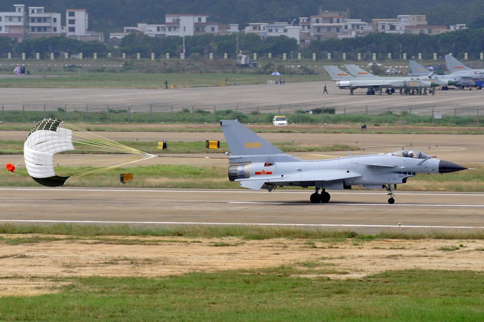 A PLAAF J-10A, the baseline single-seat version fielded from the mid-2000s.