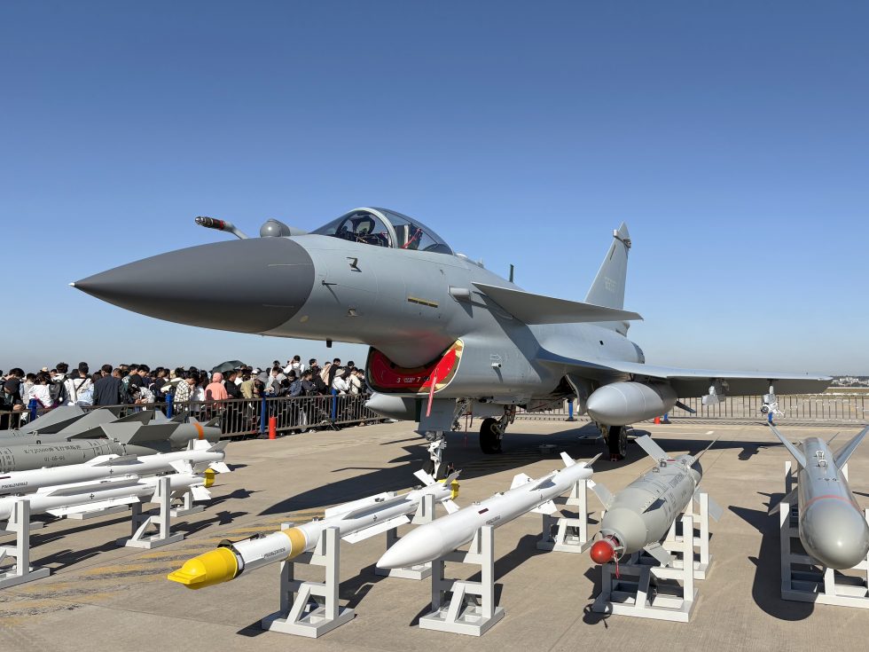 A J-10C, the current version with a reported AESA radar and PL-15 missile.