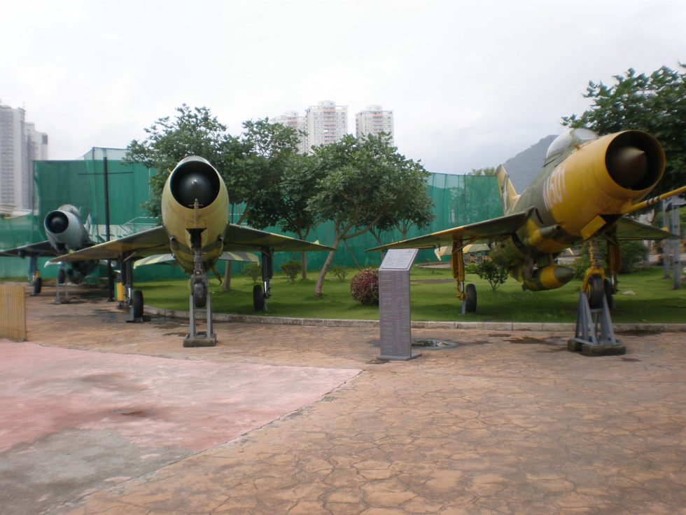 A line of preserved J-7s  roughly 2,400 were built over a 47-year run.