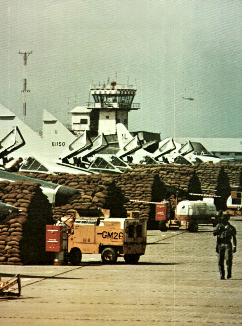 F-102As on the flight line at Tan Son Nhut Air Base, Vietnam, 1964 air-defence alert far from the Arctic.