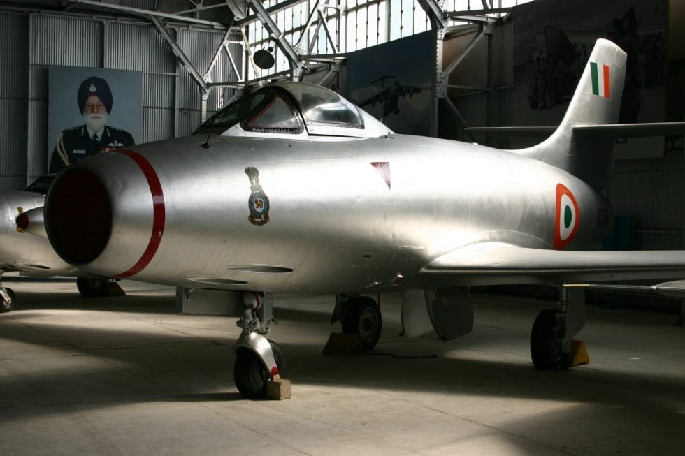 An Indian Air Force Ouragan Toofani the type that struck in Goa and flew in 1965.
