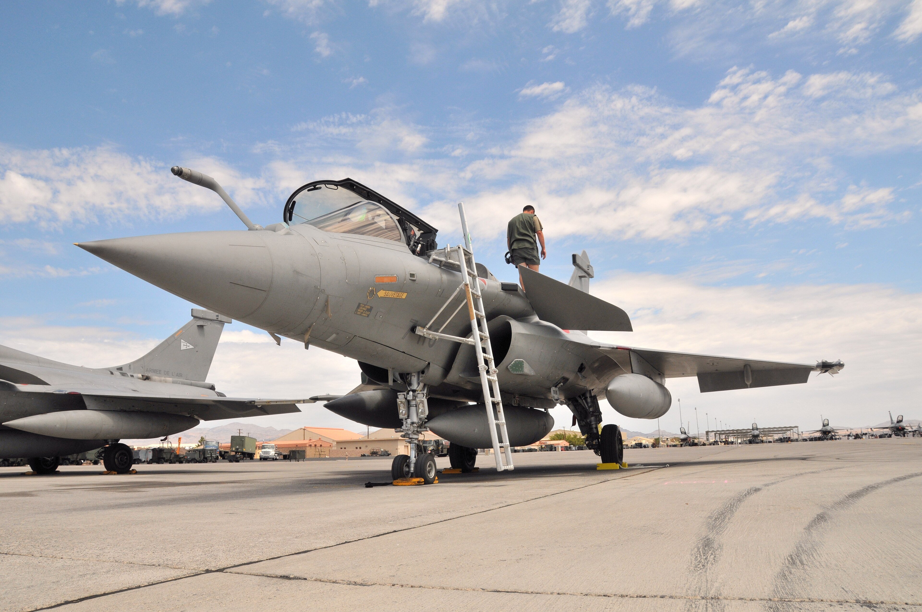 Dassault Rafale multirole fighter in flight