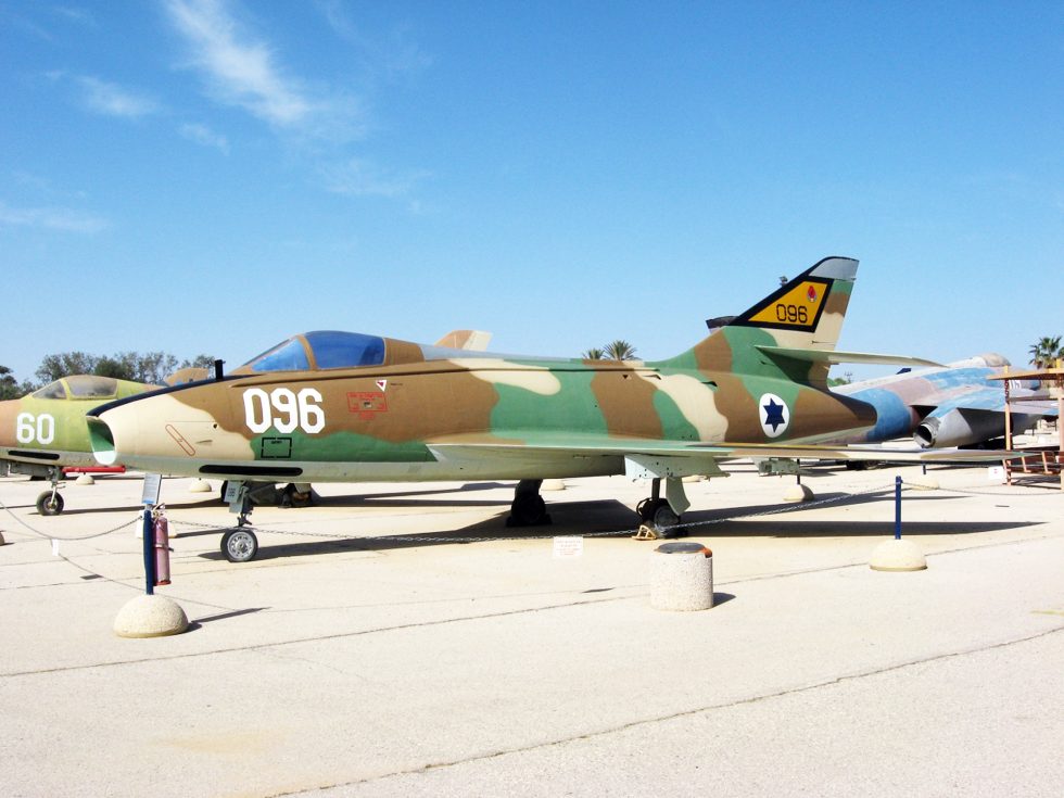 A preserved Super Mystre at Hatzerim  Israel flew the type from 1958 through the 1973 war.