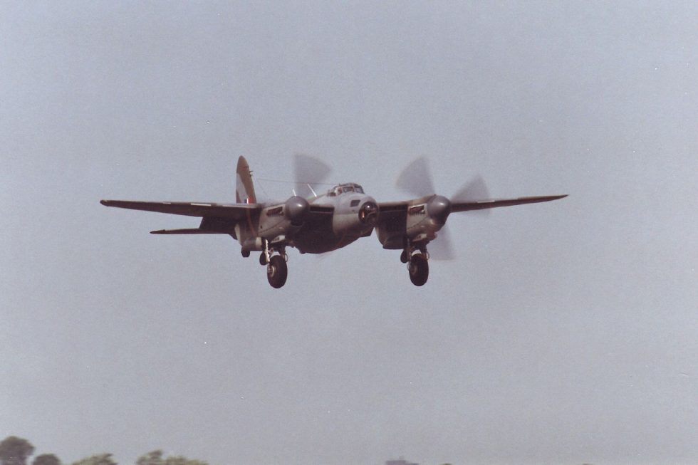 A de Havilland Mosquito in flight  fast, clean and, for a time, near-uncatchable.