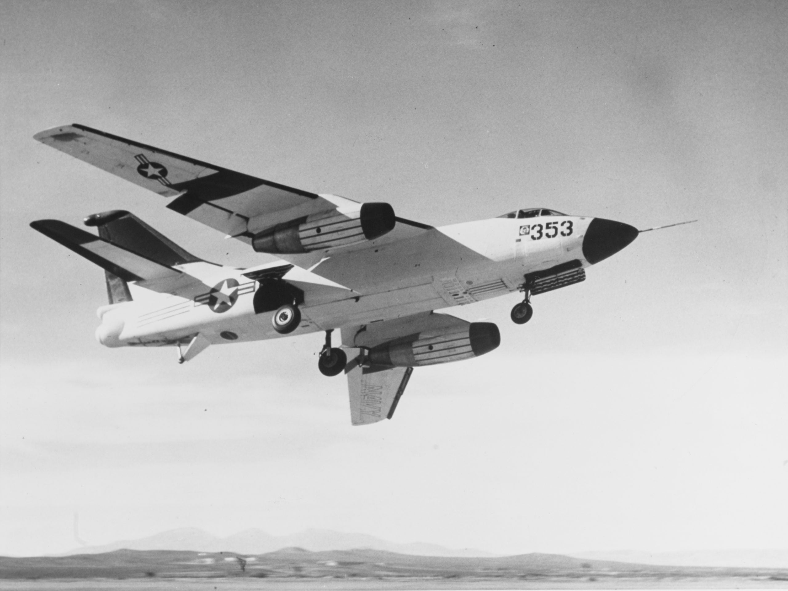 Douglas A-3 Skywarrior carrier bomber in flight