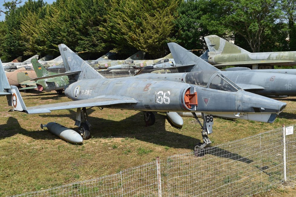 A Dassault Étendard IVP  the reconnaissance variant that served until 2000.