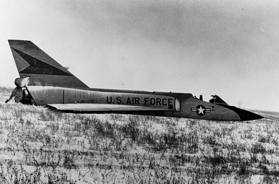 The Cornfield Bomber intact on the ground recovered, repaired and flown again.