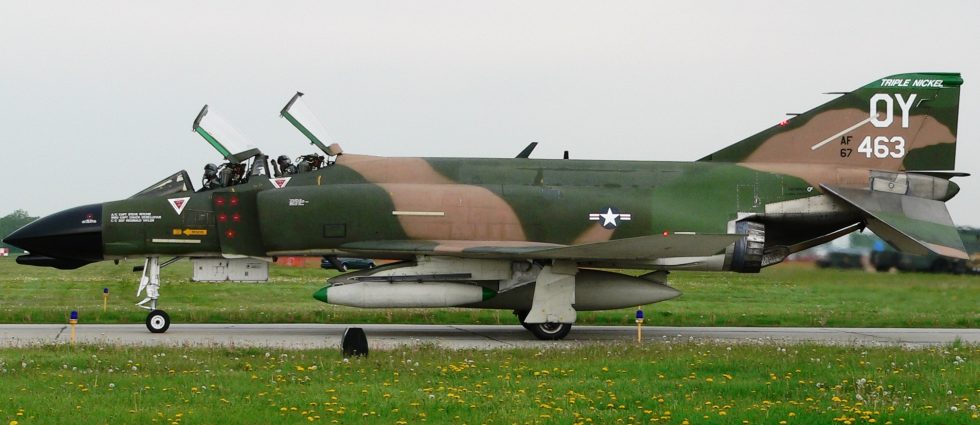 A civilian-operated F-4 Phantom warbird of the Collings Foundation.