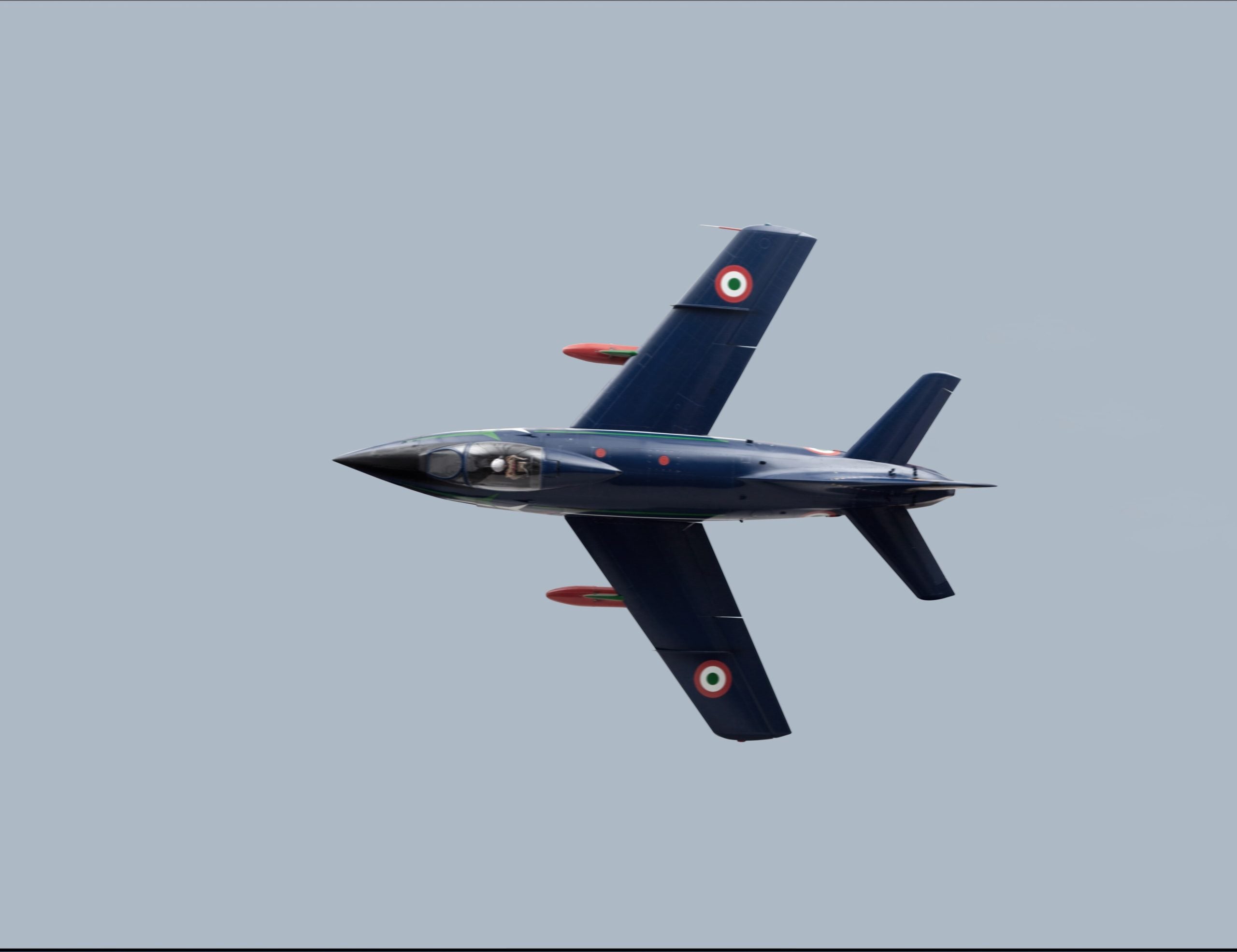 Fiat G.91 Gina light strike fighter in flight