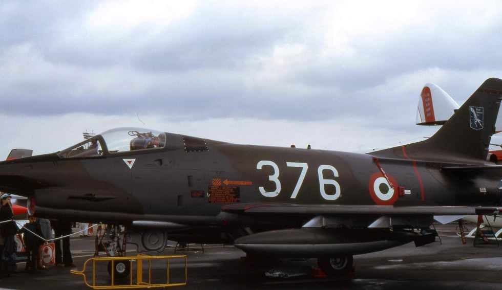 The twin-engine G.91Y the growth version with two GE J85 turbojets.