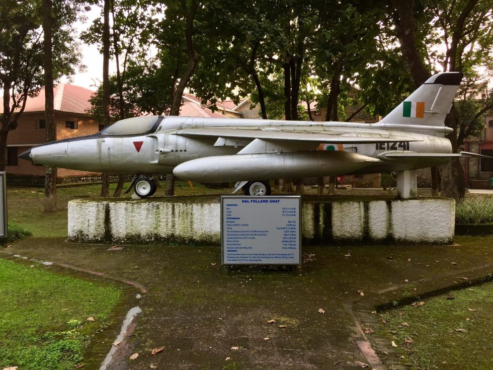 A preserved Indian Air Force Folland Gnat  the Sabre Slayer of the 1965 and 1971 wars.
