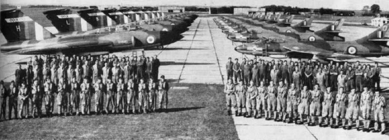 Gloster Javelin FAW.9s of No. 64 Squadron  the RAFs first operational delta wing.