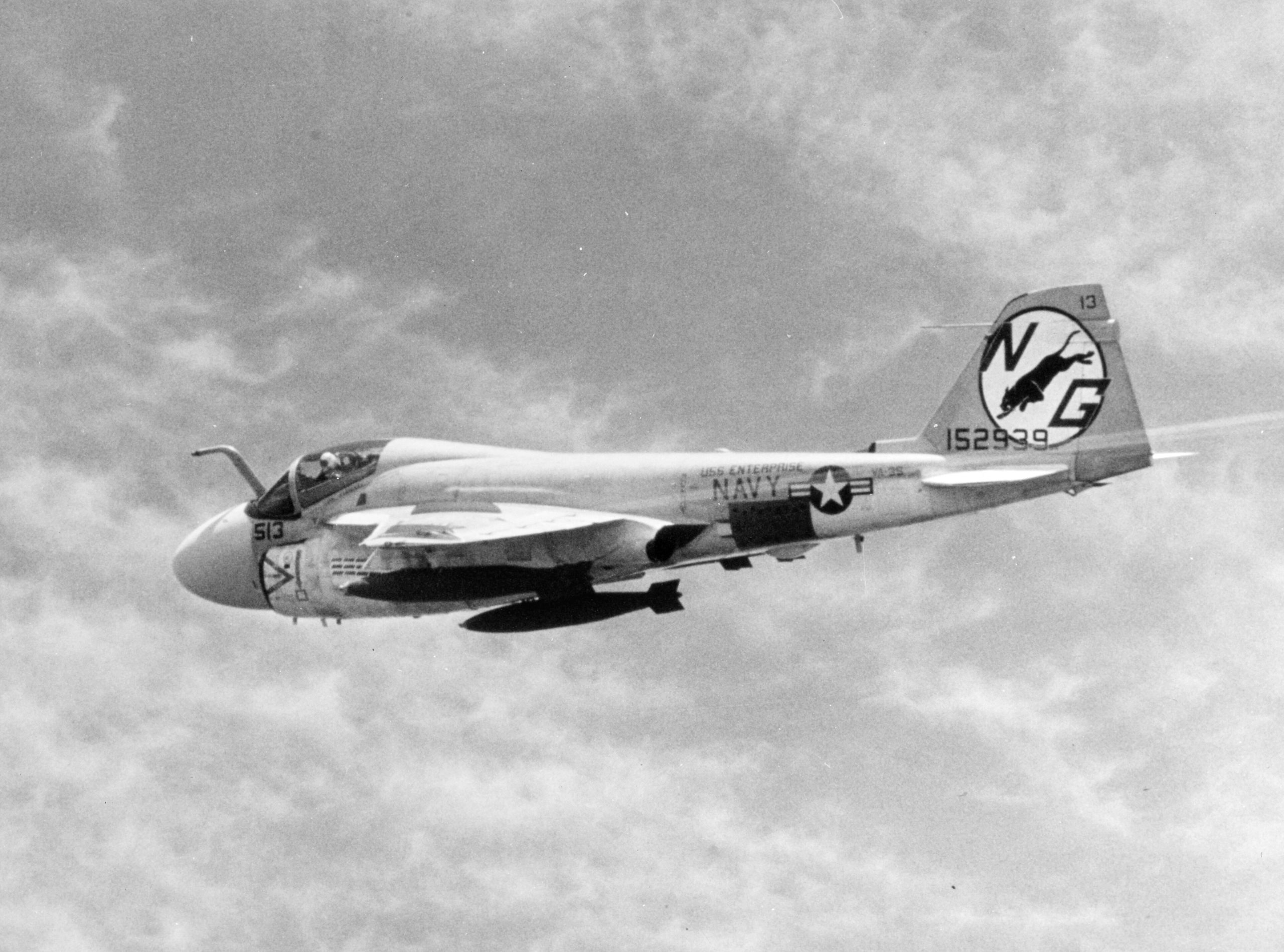 Grumman A-6 Intruder all-weather attack aircraft in flight