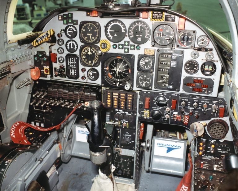 Inside the X-29 cockpit  a fighter-style office for a jet the computers actually flew.