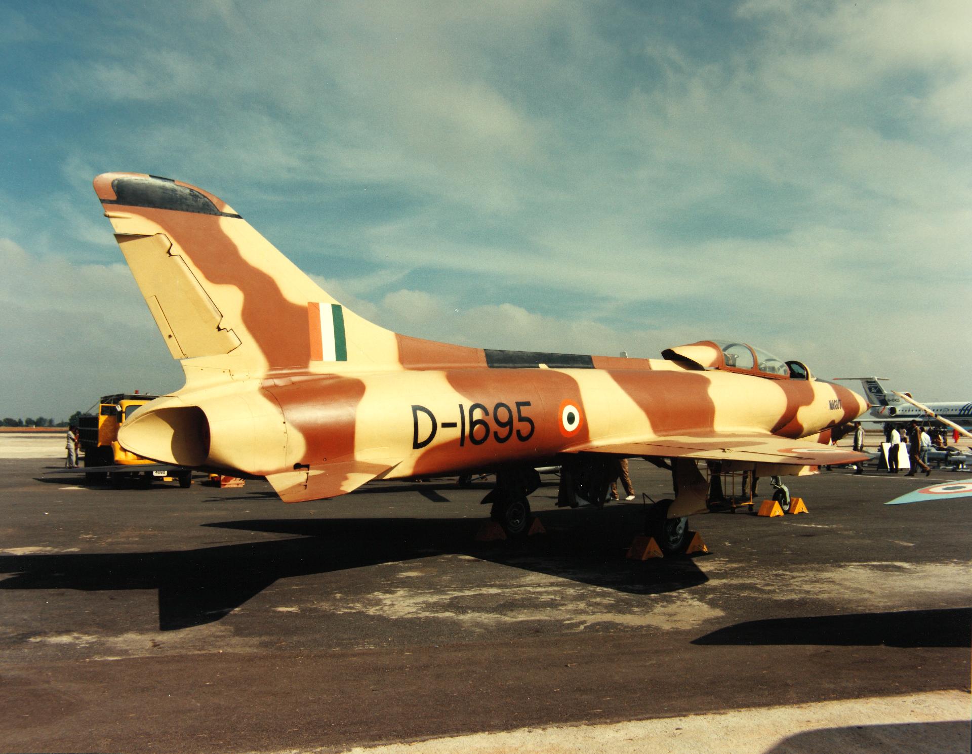 A single-seat Marut in Indian Air Force desert camouflage the scheme it wore over the 1971 front.
