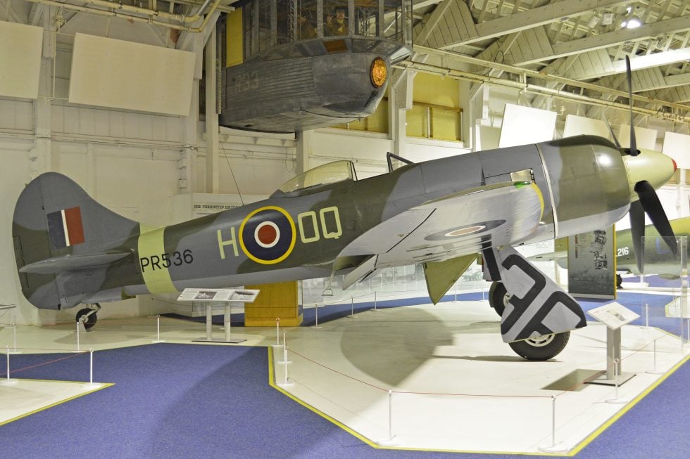 A preserved radial-engined Tempest II (PR536)  the Centaurus variant that missed the war and served on postwar.