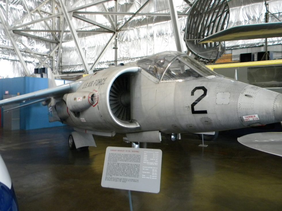 A Hawker XV-6A Kestrel preserved at the National Museum of the US Air Force a survivor of the American evaluation.