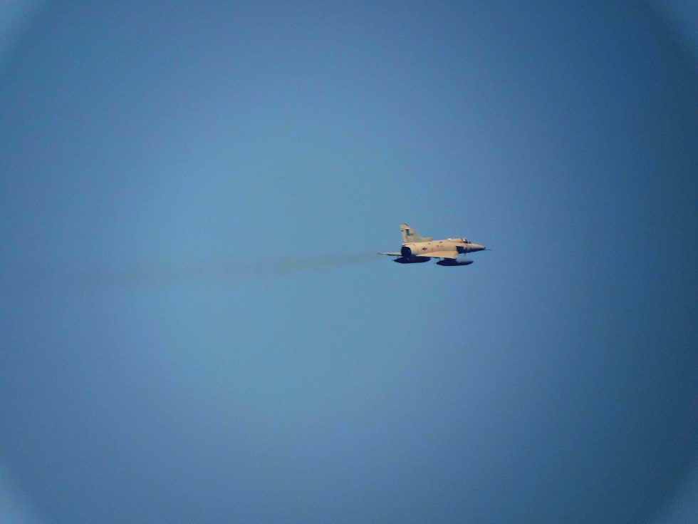 A Sri Lanka Air Force Kfir, veteran of years of strikes against the LTTE.