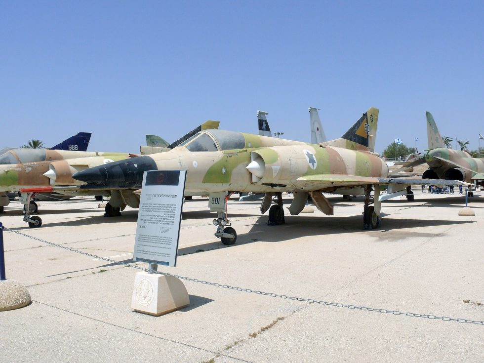 A Nesher preserved at the Israeli Air Force Museum, Hatzerim.