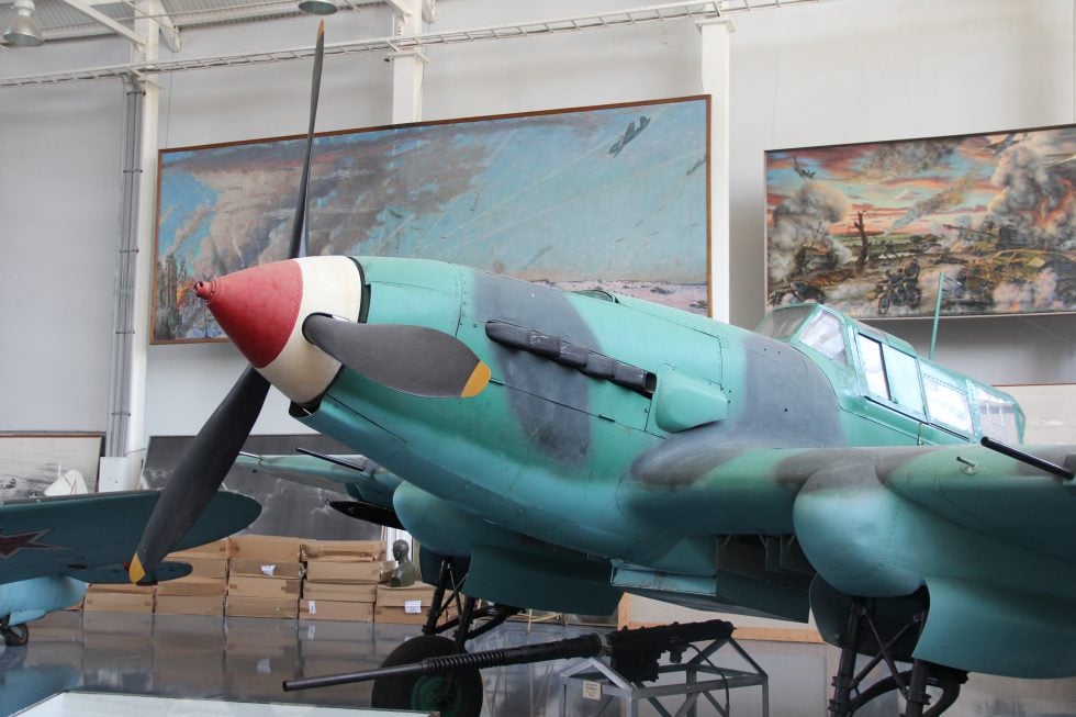 A preserved Ilyushin Il-2 Sturmovik  the armoured ground-attack aircraft built in greater numbers than any other.