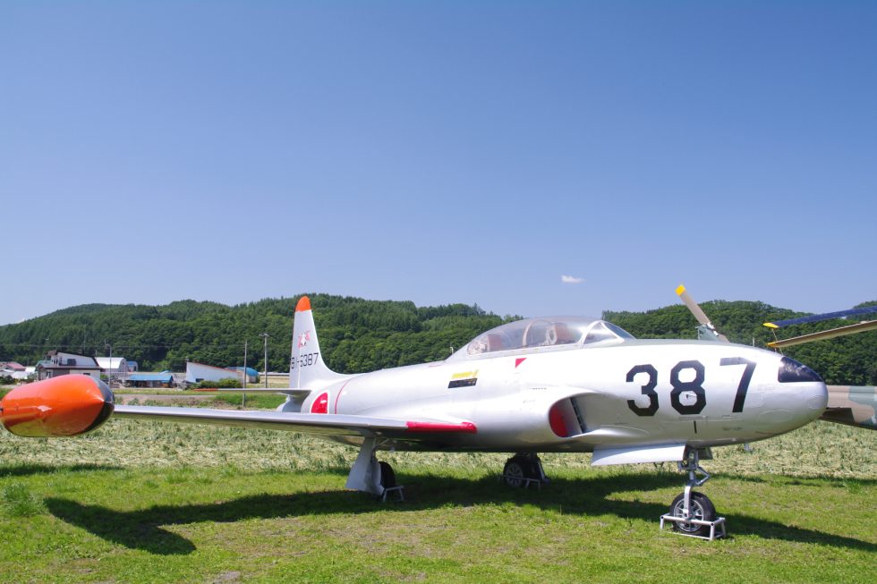 A Kawasaki-built T-33A of the Japan Air Self-Defense Force 210 were licence-built in Japan.