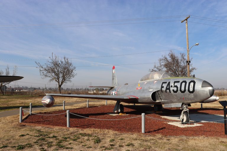 A preserved F-94 Starfire on museum display several survive across the United States.