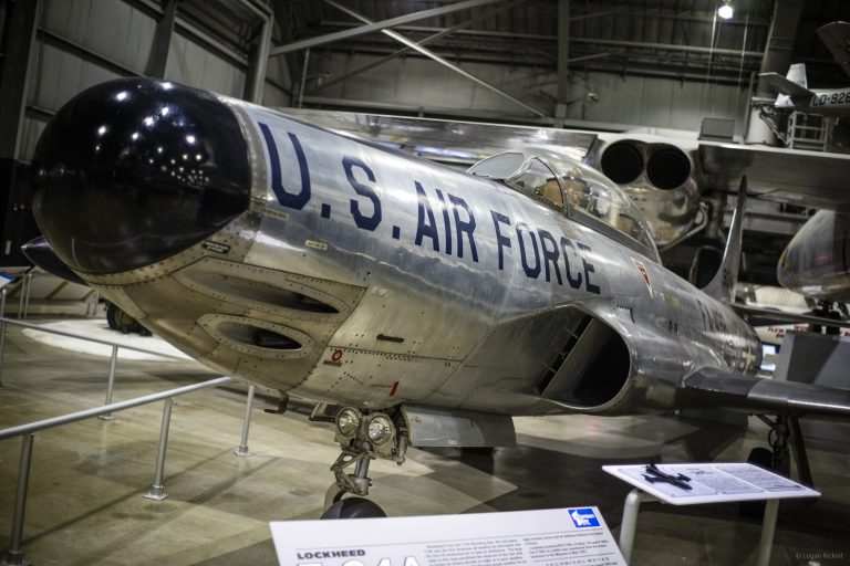 An early gun-armed F-94A Starfire, the first jet all-weather interceptor in USAF service.