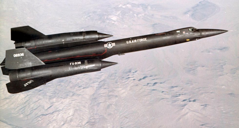 A Lockheed YF-12A on a test flight  the interceptor version of the Blackbird.