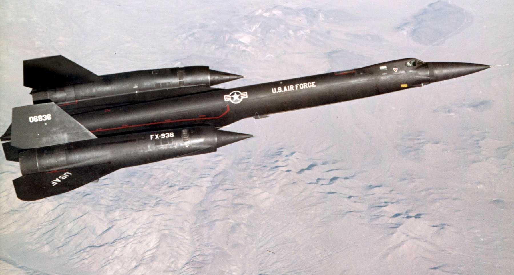 Lockheed YF-12 Mach 3 interceptor prototype in flight