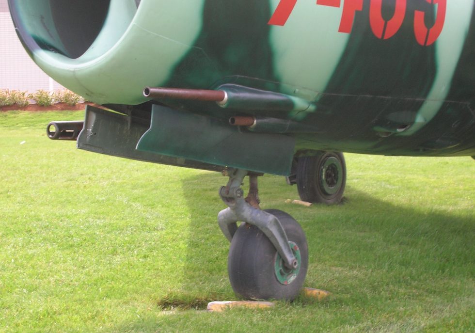 The concentrated nose cannon battery one 37mm and two 23mm guns.