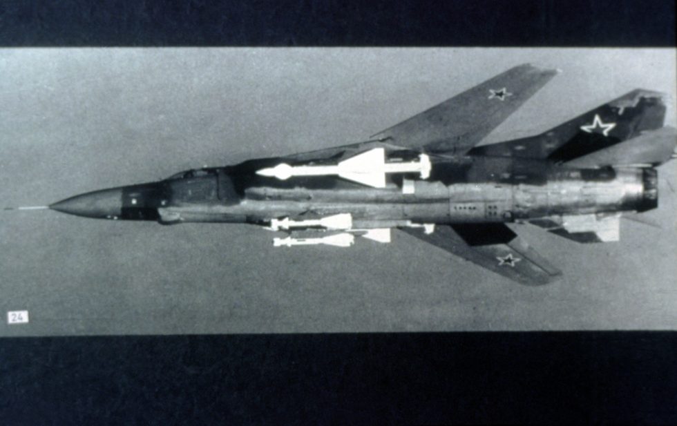 MiG-23 armament  the R-23/R-24 and R-60 missiles that gave the Flogger its beyond-visual-range reach.