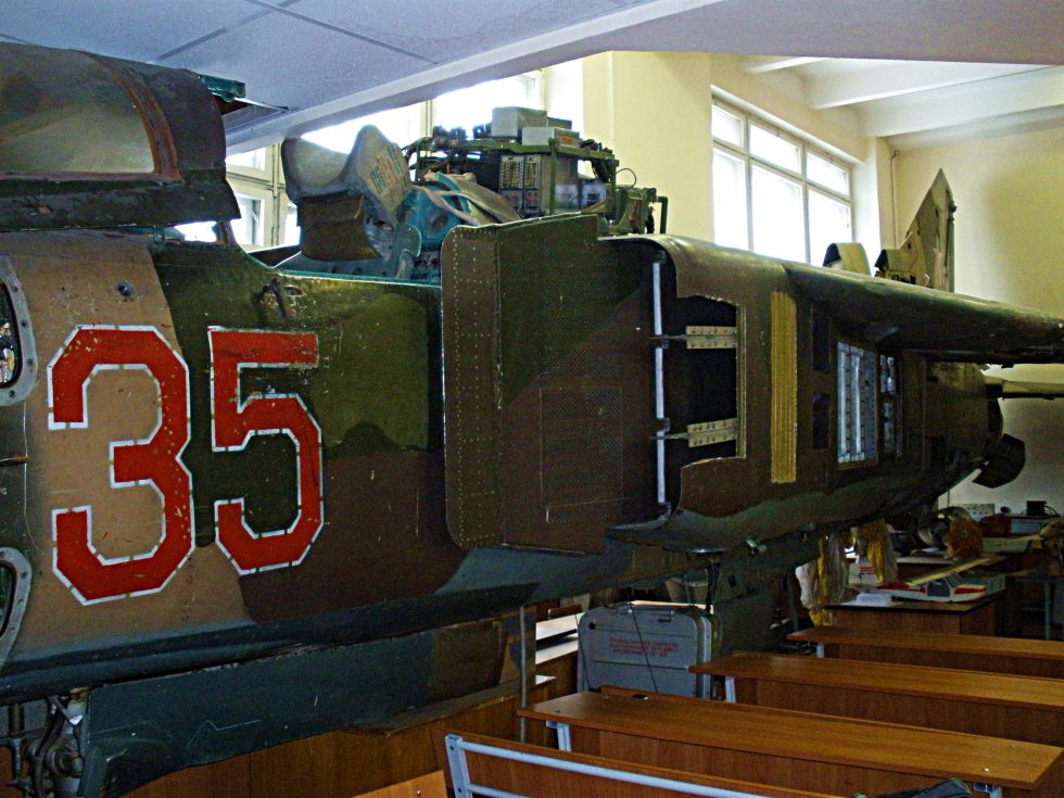 A preserved MiG-23 on static display  hundreds survive in museums across the old Soviet world.
