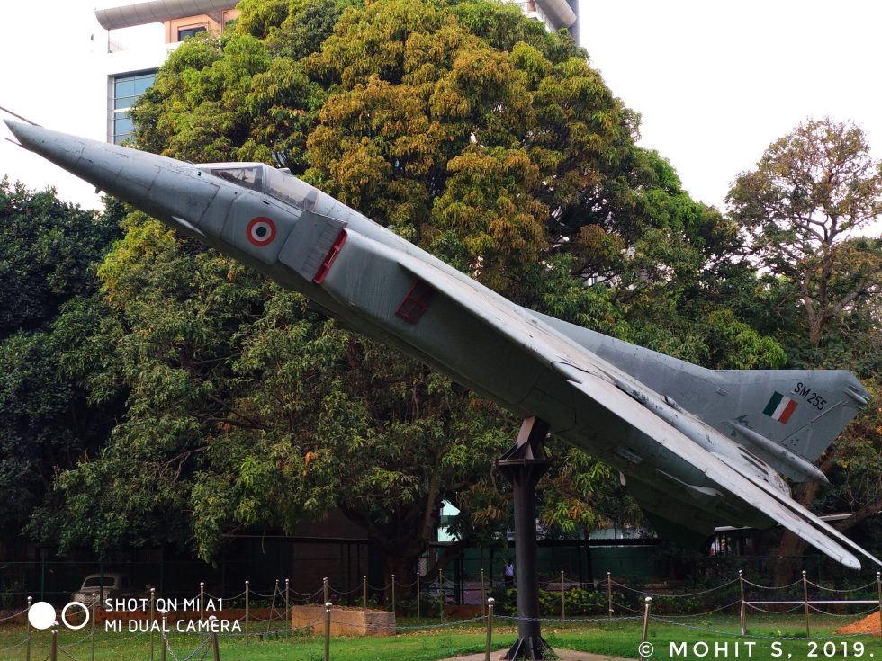 A preserved Indian Air Force MiG-27, showing the armoured ducknose and low stance.