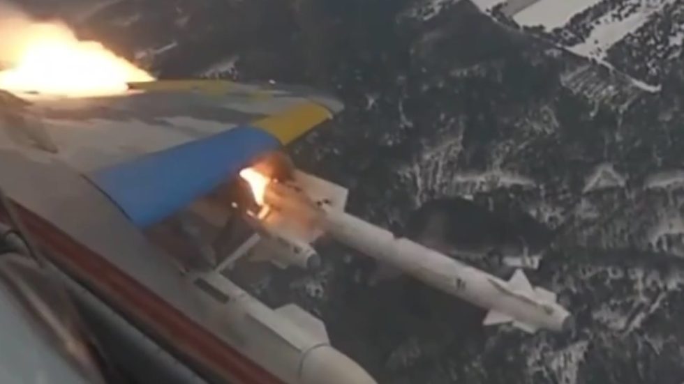 A Ukrainian MiG-29 launching an R-73  the missile that rattled NATO.