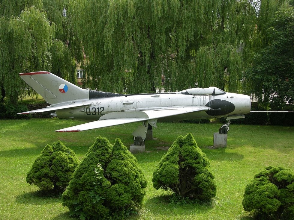 A preserved MiG-19S the definitive three-cannon day-fighter version of the Farmer.