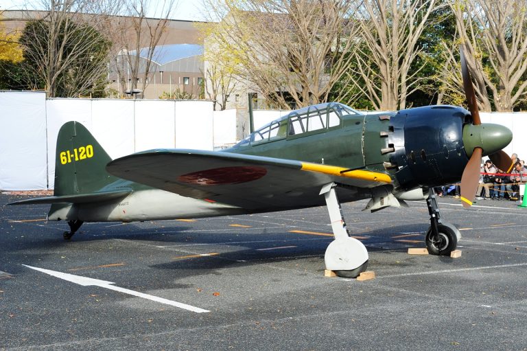 A restored A6M Zero in flight one of only a handful still airworthy anywhere in the world.