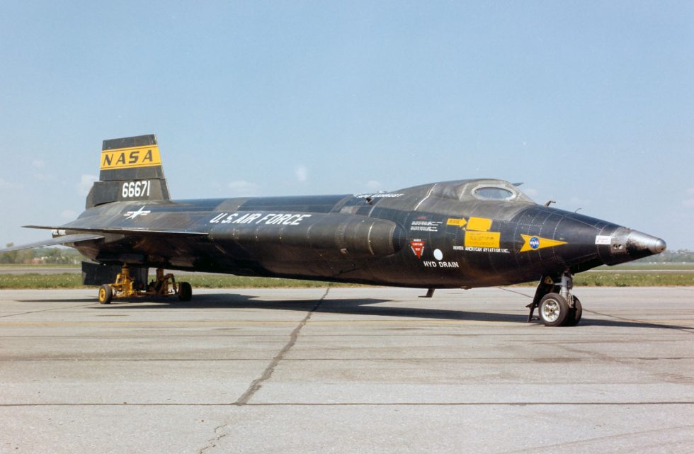 The record-setting X-15A-2 preserved at the National Museum of the U.S. Air Force.