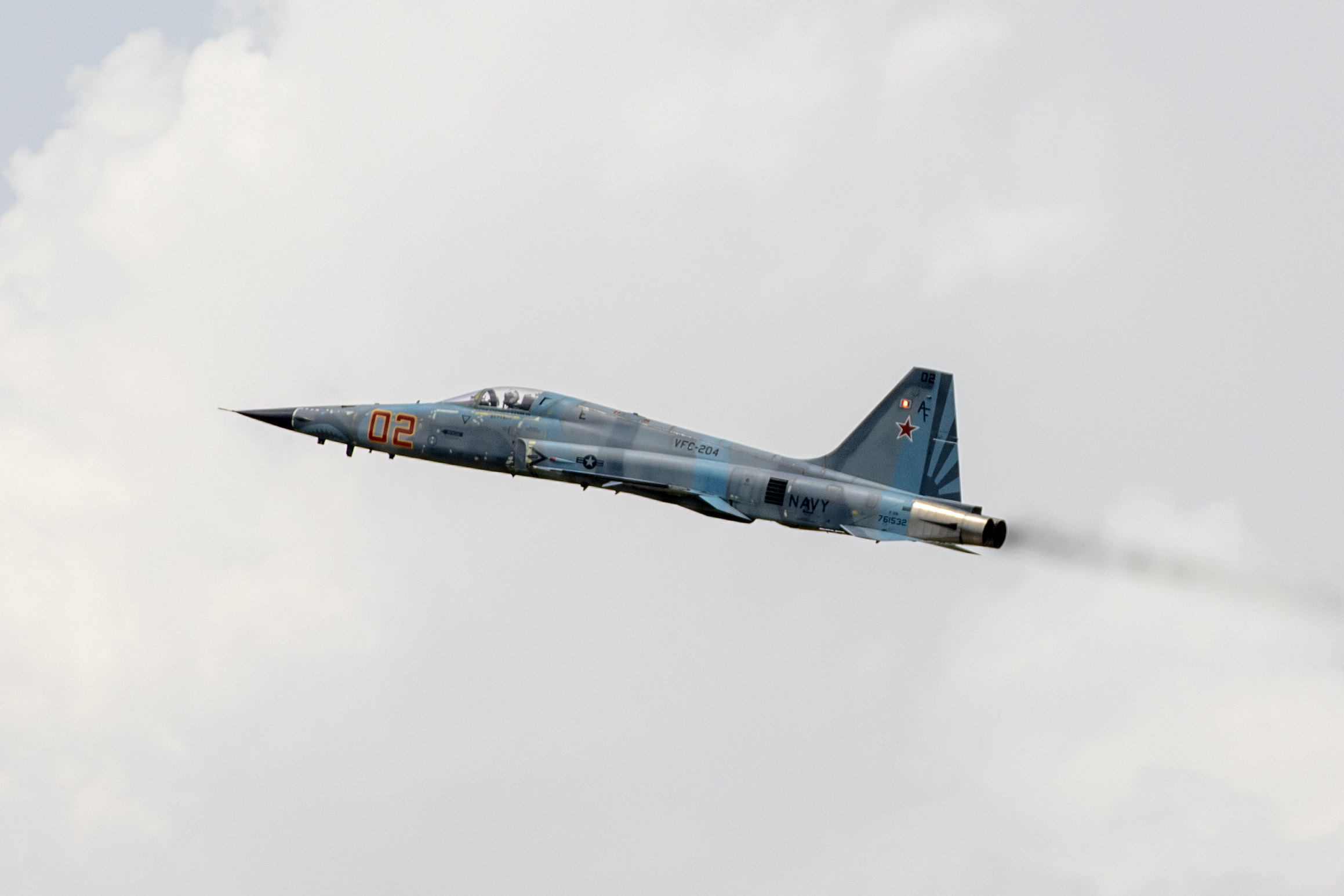 US Navy Northrop F-5N Tiger II aggressor jet in flight