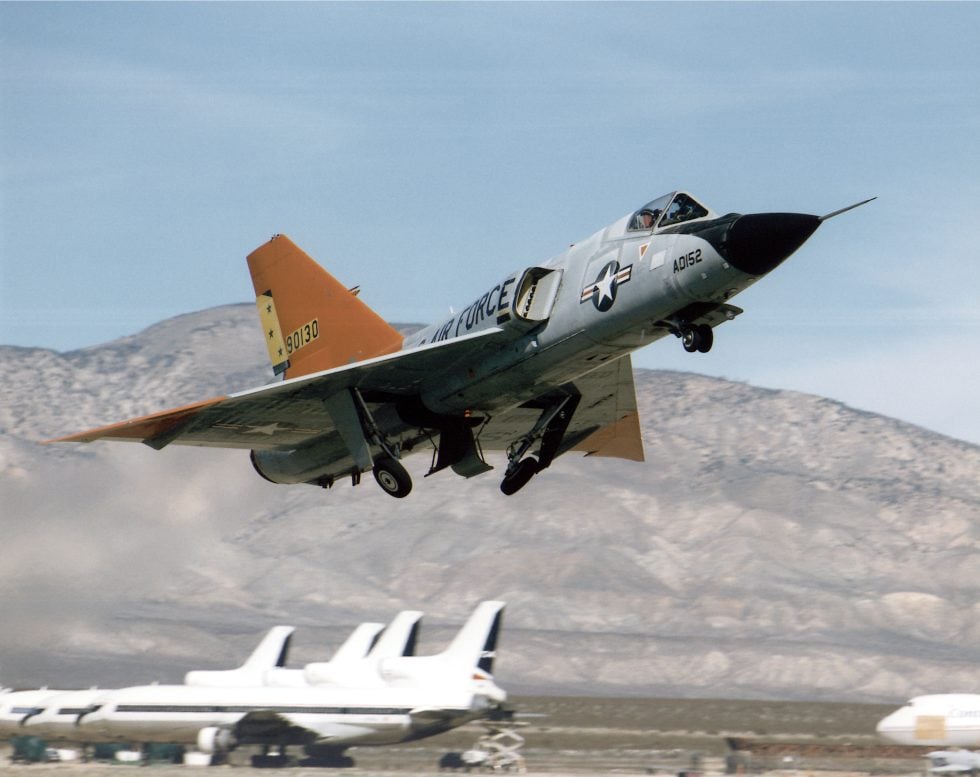 A QF-106 target drone the Sixs second life under the Pacer Six programme.