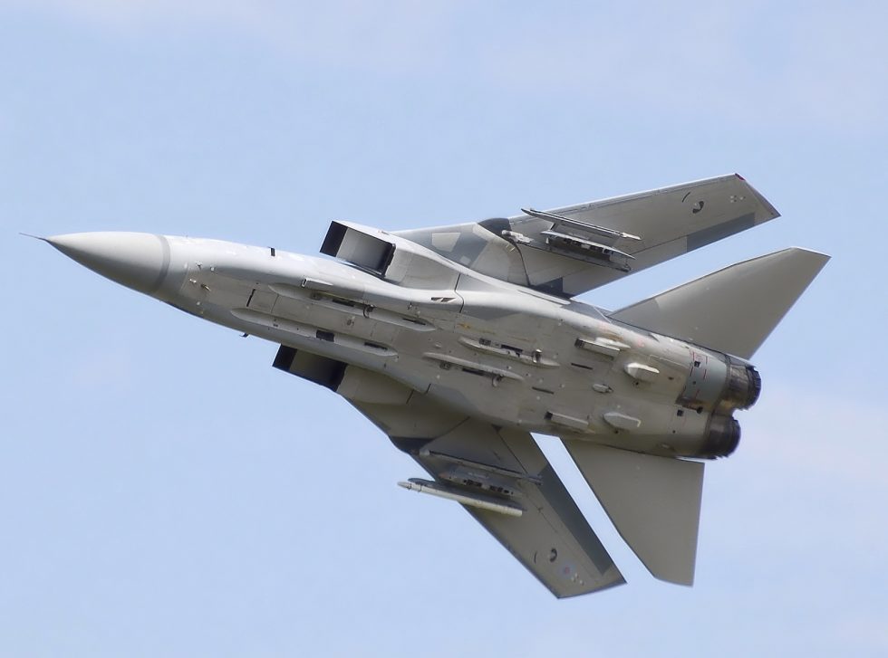 An RAF Tornado F3  the stretched Air Defence Variant built to intercept Soviet bombers.