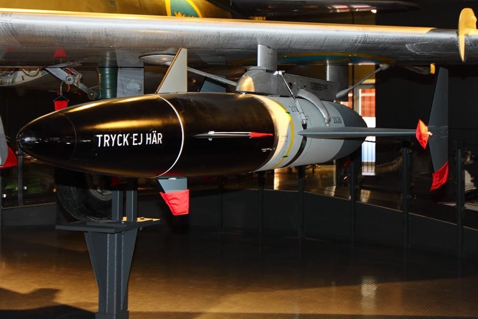 The Rb 04, the radar-homing anti-ship missile that made the A32A a coastal-defence striker.