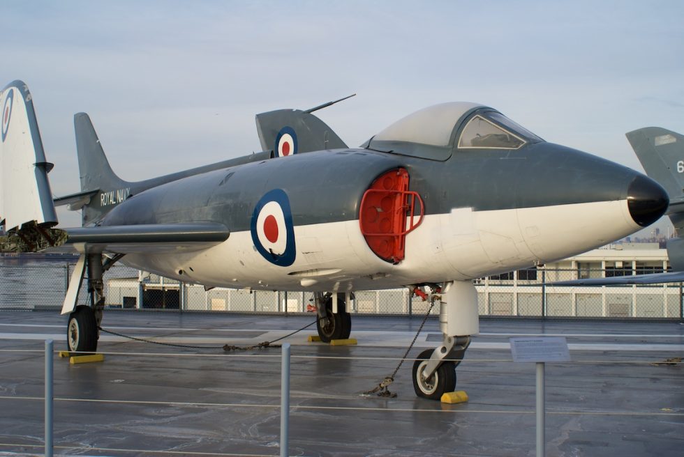 A preserved Scimitar  only three complete airframes survive today.