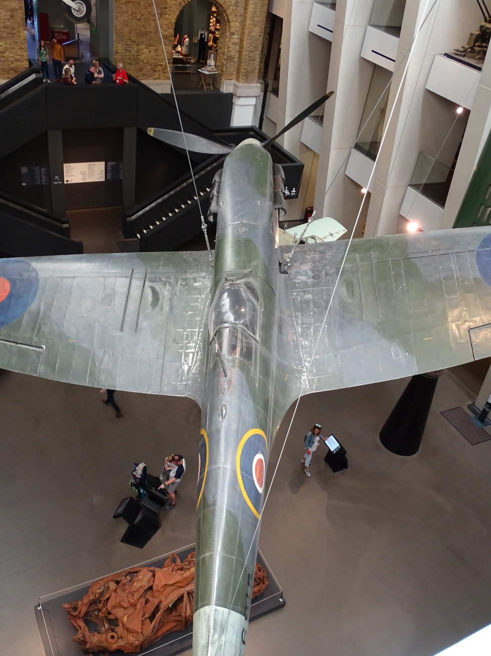 An early Spitfire Mk.Ia preserved at the Imperial War Museum, London.