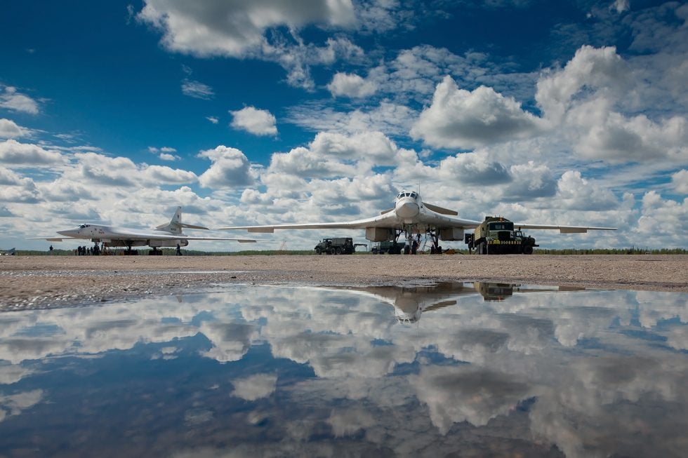 A modernised Tu-160M  new avionics, radar and upgraded NK-32-02 engines.