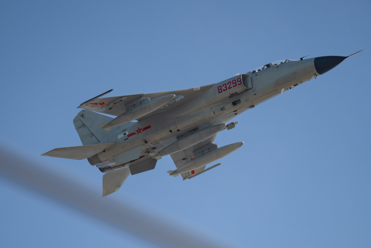 Xian JH-7 Flying Leopard fighter-bomber in flight