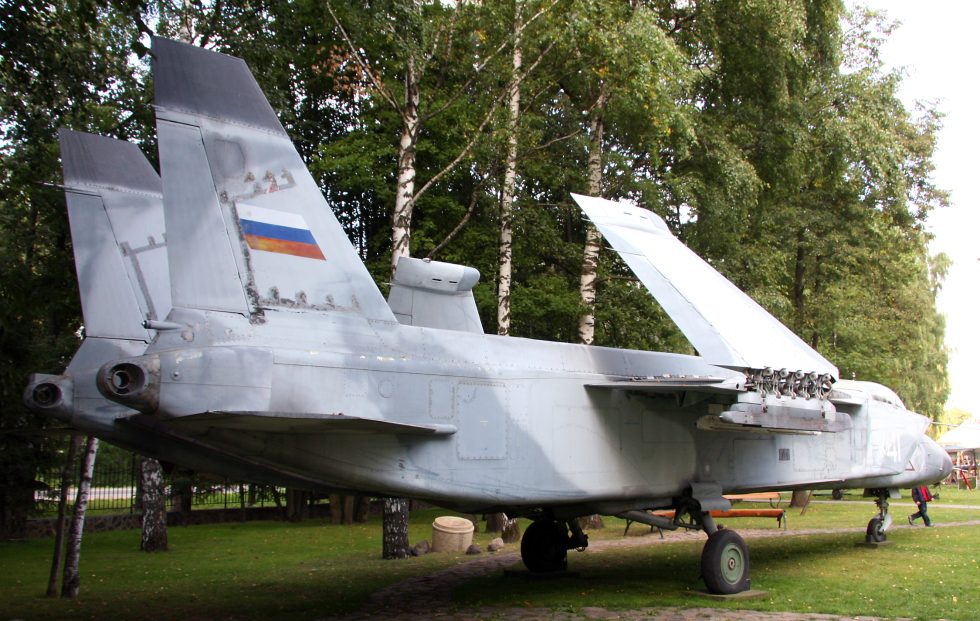 A preserved Yak-141, photographed in 2009  one of the few surviving airframes of a cancelled programme.