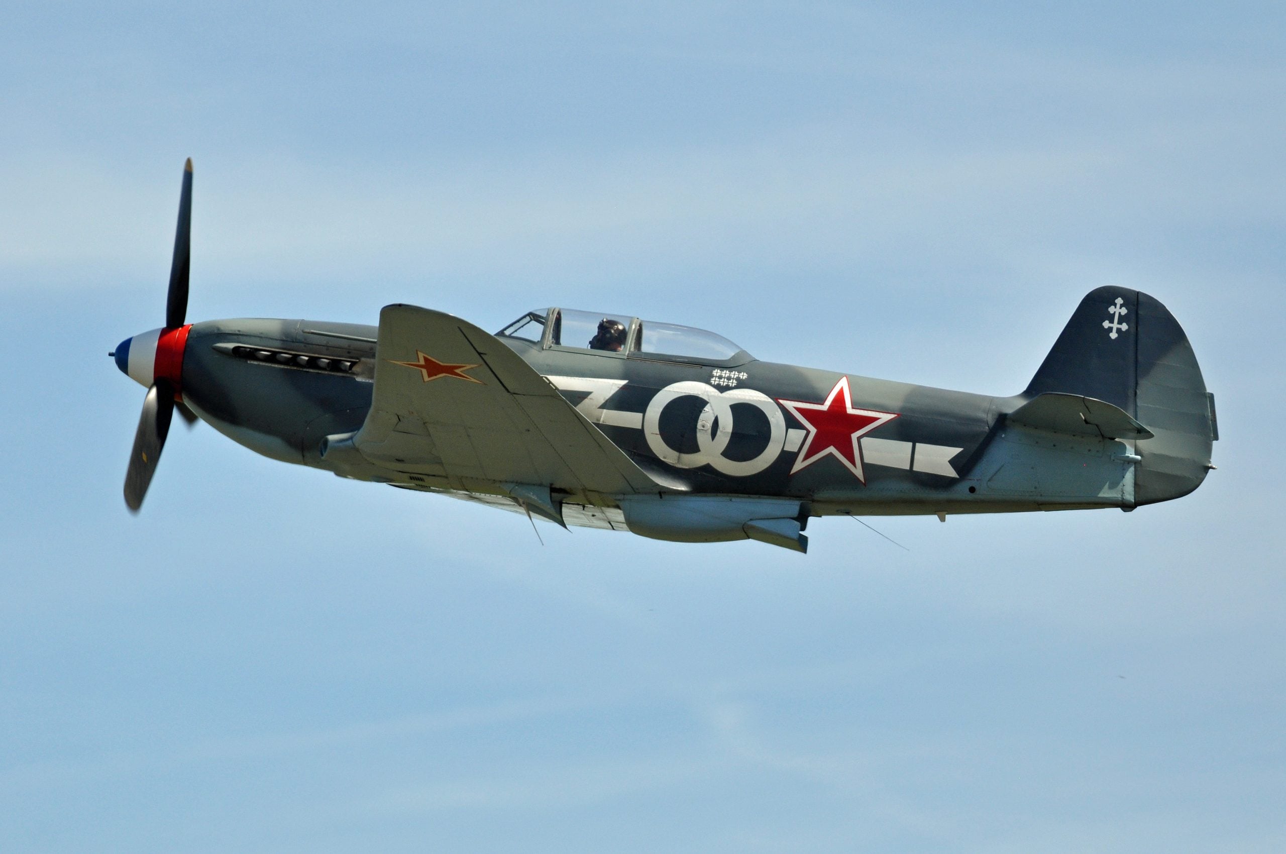 Yakovlev Yak-3 lightweight Soviet fighter in flight